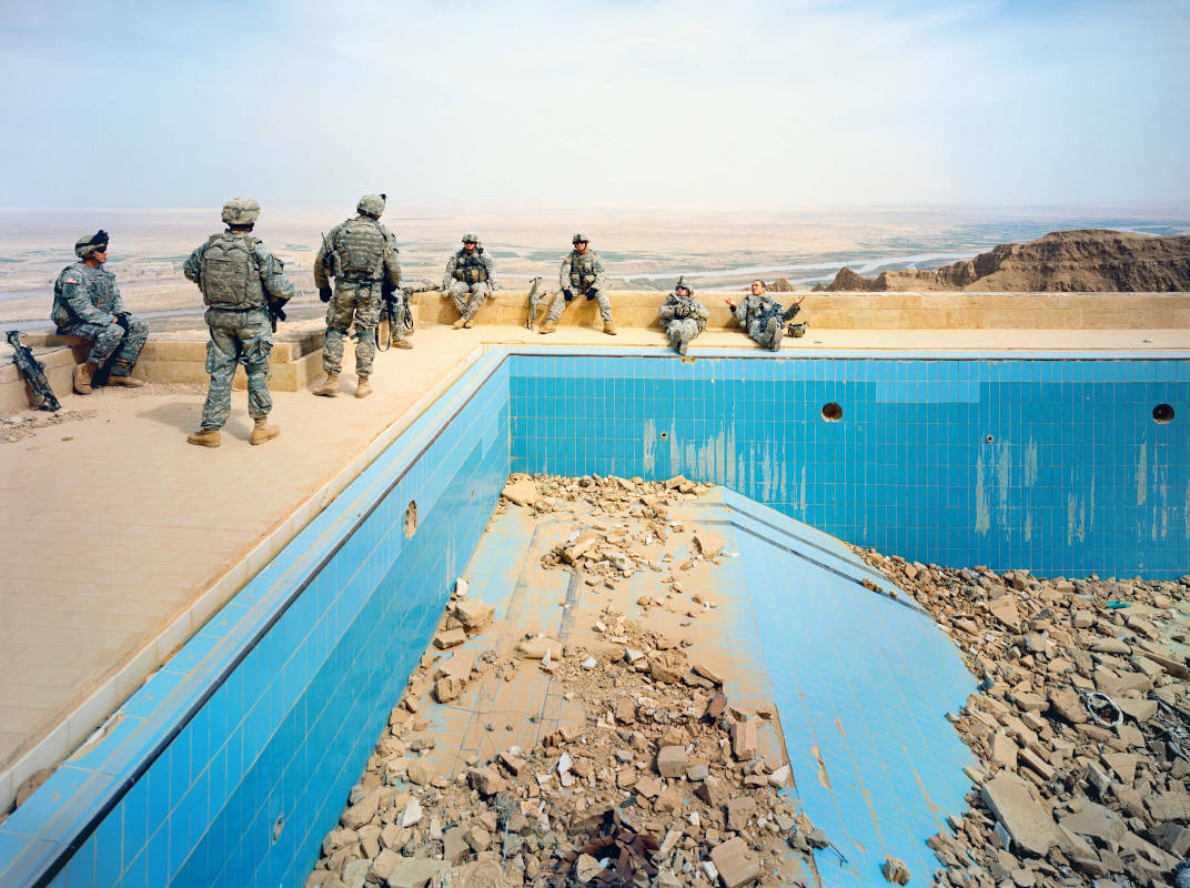 Richard Mosse-Pool-at-Udays-Palace-Salah-a-Din-Province-Iraq-serie-BREACH
