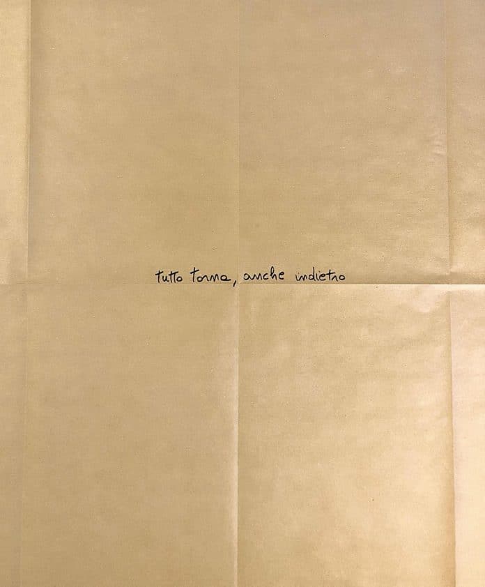 Cesare Viel, Condividere frasi. Tutto torna, anche indietro (di Laura Guglielmi), 2021,Courtesy Cesare Viel e Galleria Milano